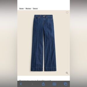 Denim trouser in Fiorellas wash from J Crew
